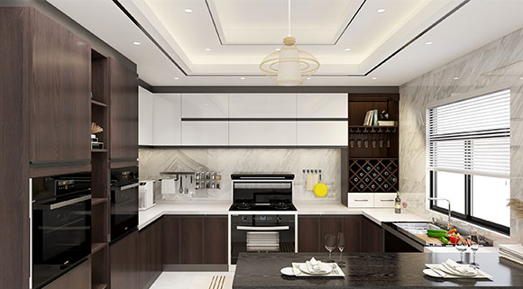 開放式廚房必備十大品牌科恩蒸烤消一體變頻大吸力集成灶，給力！