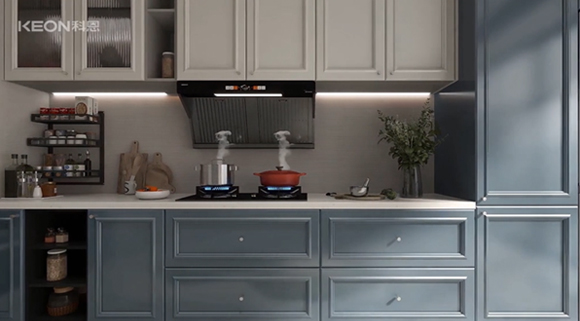 廚房zui潮搭配！科恩6550+KN700金剛防爆灶！